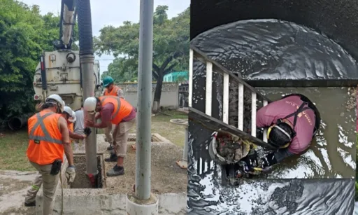 Con mantenimiento de cárcamos, COMAPA Sur reduce problemas de aguas residuales