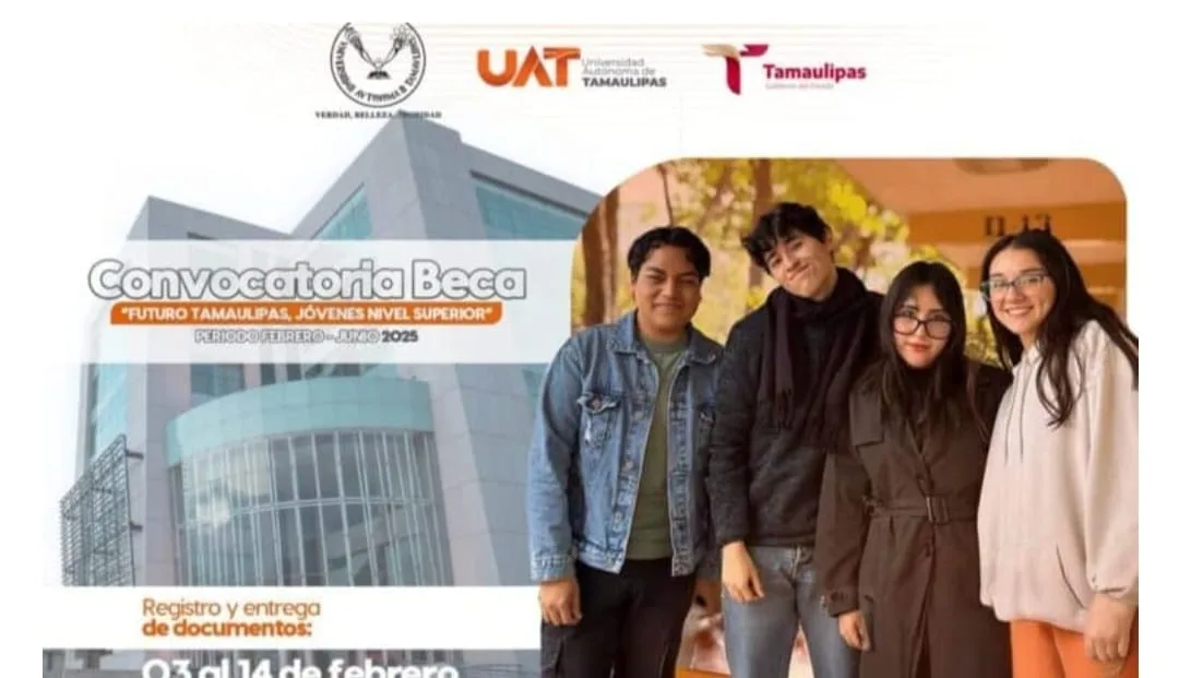 Difunde la UAT Convocatoria Beca Futuro Tamaulipas para Jóvenes de Nivel Superior