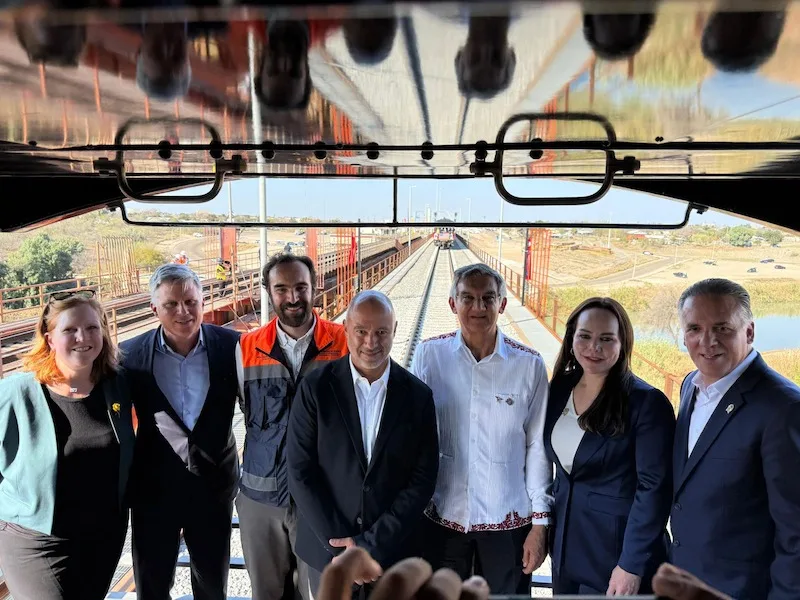 Inauguran Américo Villarreal, SICT y CPKC Puente Ferroviario que Duplicará Intercambio Comercial