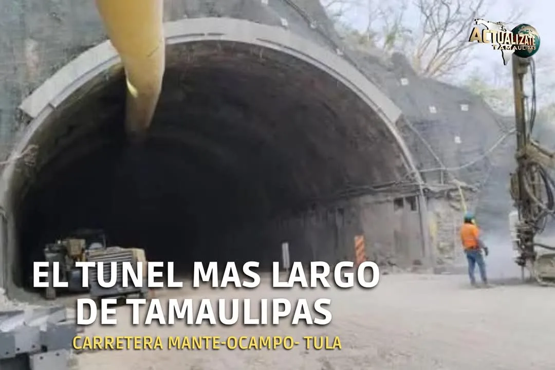 Con 1.8 kilómetros de longitud, el túnel de la nueva carretera Mante-Ocampo-Tula está próximo a inaugurarse, con un 70% de avance en su construcción. Impacto en Comercio y Turismo Esta vía facilitará el comercio y el turismo entre Tamaulipas y estados como Guanajuato, Aguascalientes y San Luis Potosí. La construcción de esta infraestructura es un paso significativo para la conectividad regional. Inversión y Beneficios Esperados La obra, que llevará el nombre de Américo Villarreal Guerra, ha requerido una inversión de ocho mil millones de pesos. Se estima que permitirá el tránsito de más de cinco mil vehículos diarios. Se espera que este túnel impulse la economía estatal y nacional al mejorar la conectividad con el sur de Tamaulipas.