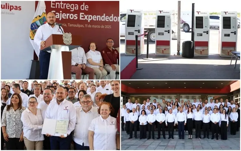 Avanza Tamaulipas en modernización de servicios públicos con entrega de cajeros expendedores de actas