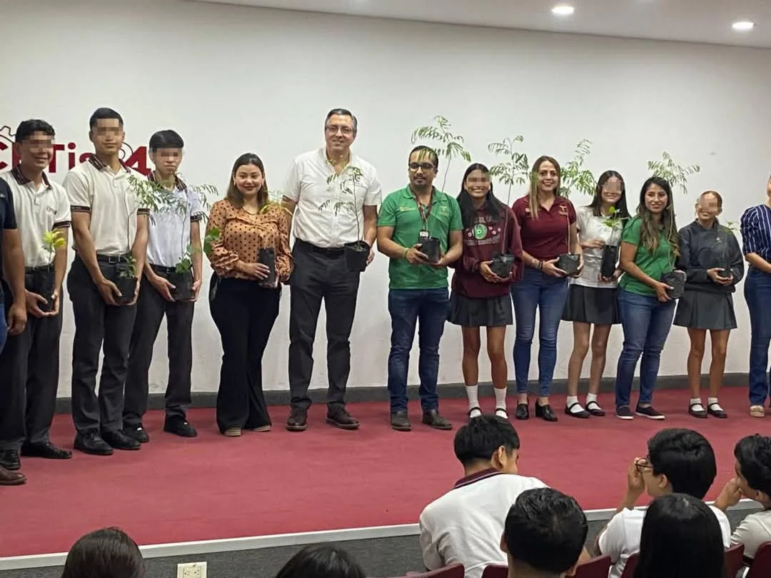 Fomentan conciencia ambiental en alumnos del CBTis 24 en Tamaulipas