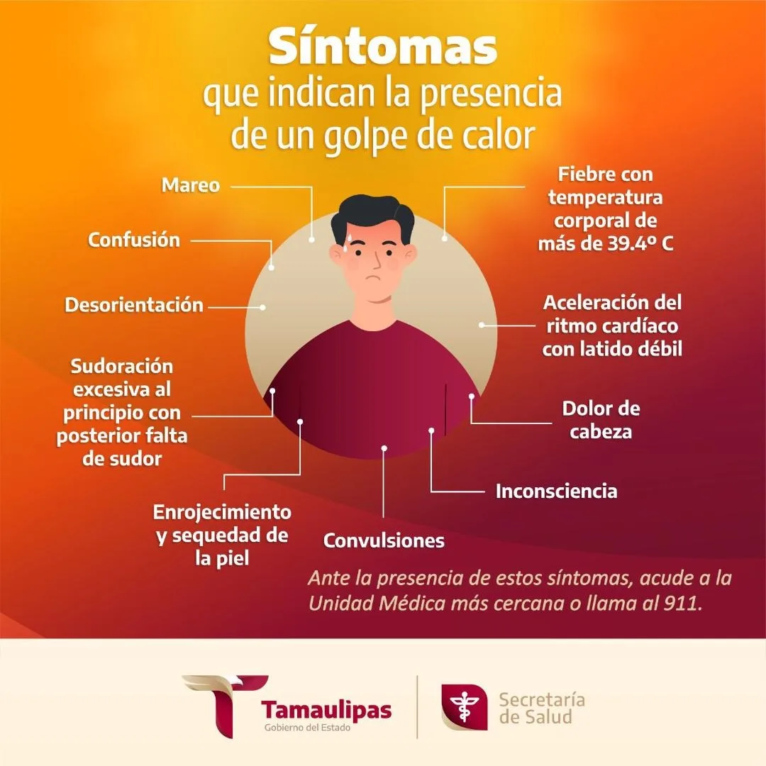 Salud emite alerta por calor extremo en Tamaulipas y pide cuidar a los más vulnerables