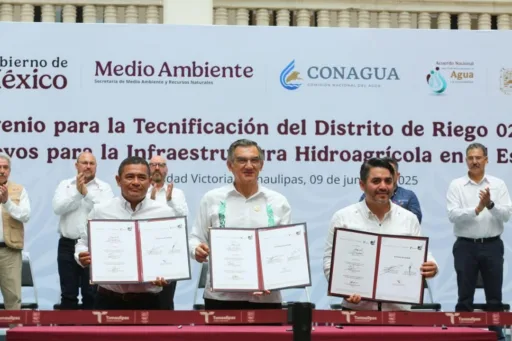 Inicia en Tamaulipas la firma del convenio de modernización del campo y apoyo hidráulico