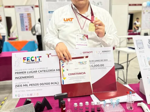 Estudiante de la UAT investiga nanopartículas de carbono activado contra el cáncer