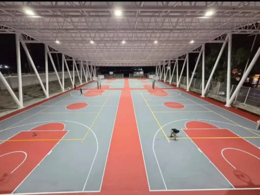 Rehabilitan la cancha de baloncesto en Ciudad Victoria